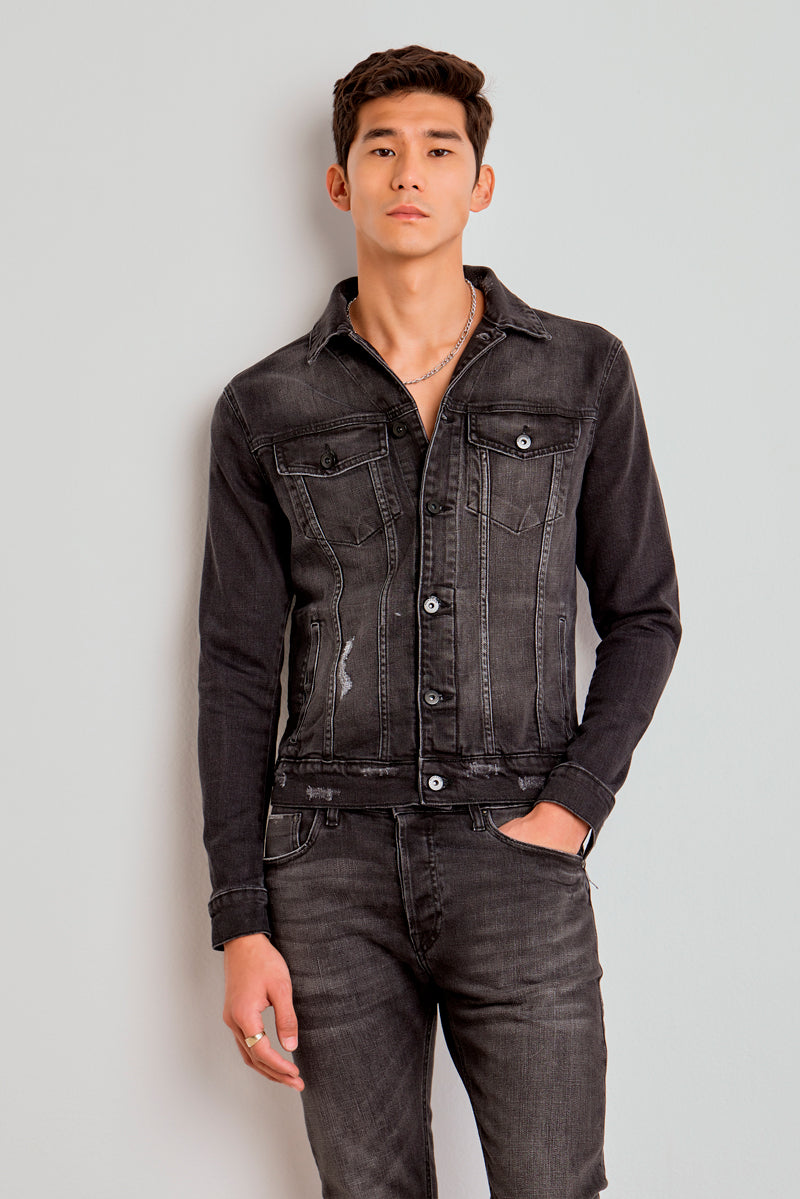 Jaqueta Aidan Black Jeans