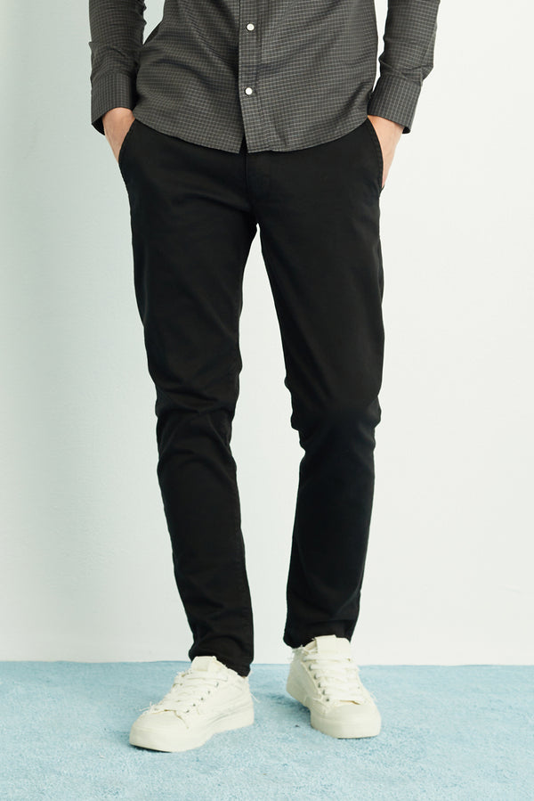 CALÇA OTTO MASCULINA CHINO CASUAL PRETA