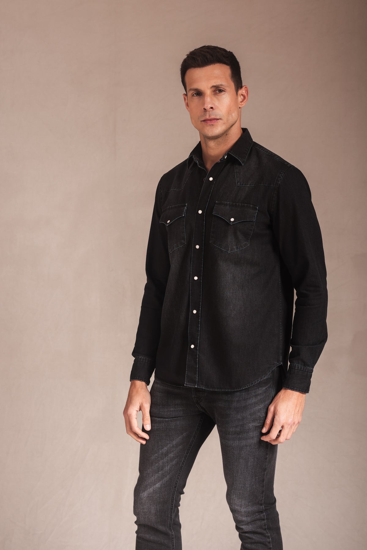 CAMISA MASCULINA JACOB JEANS BLACK
