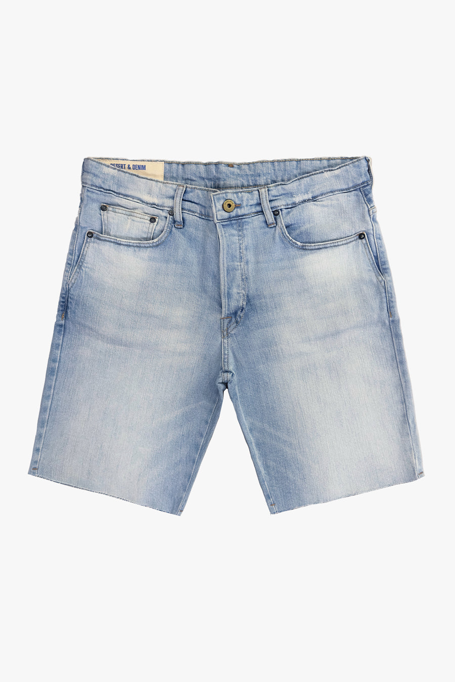 BERMUDA ROMEO MASCULINA BARRA A FIO JEANS MÉDIO CLARO