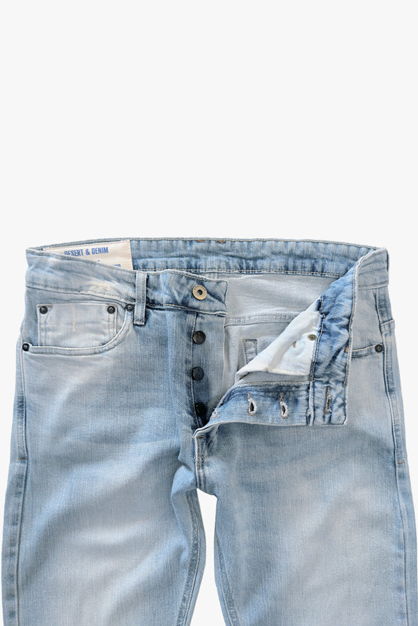 CALÇA THEO MASCULINA SLIM JEANS CLARO