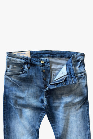 CALÇA THEO MASCULINA SLIM JEANS MÉDIO ESCURO