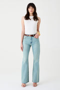 CALÇA LARISSA FEMININA BOOTCUT JEANS CLARO DIRTY