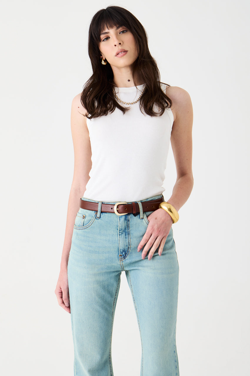 CALÇA LARISSA FEMININA BOOTCUT JEANS CLARO DIRTY