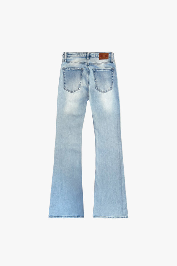 CALÇA LARISSA FEMININA BOOTCUT JEANS CLARO