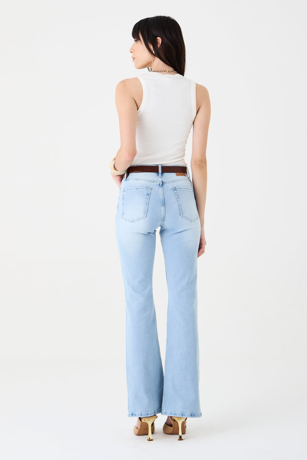 CALÇA LARISSA FEMININA BOOTCUT JEANS CLARO