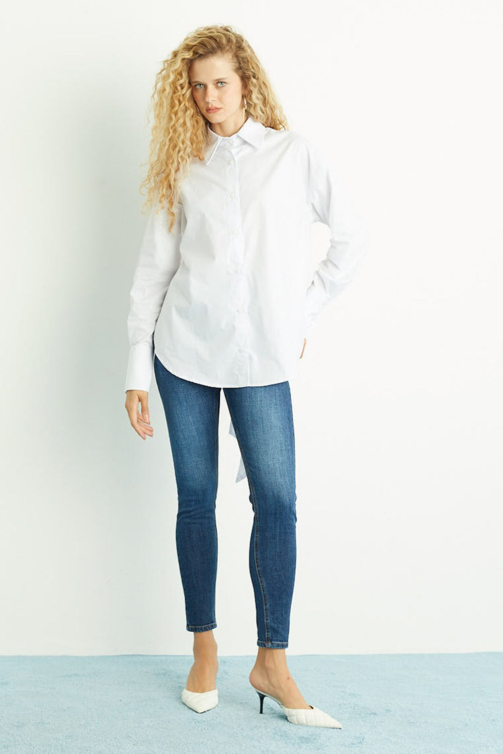 Calça Skinny Stoned Jeans Escuro