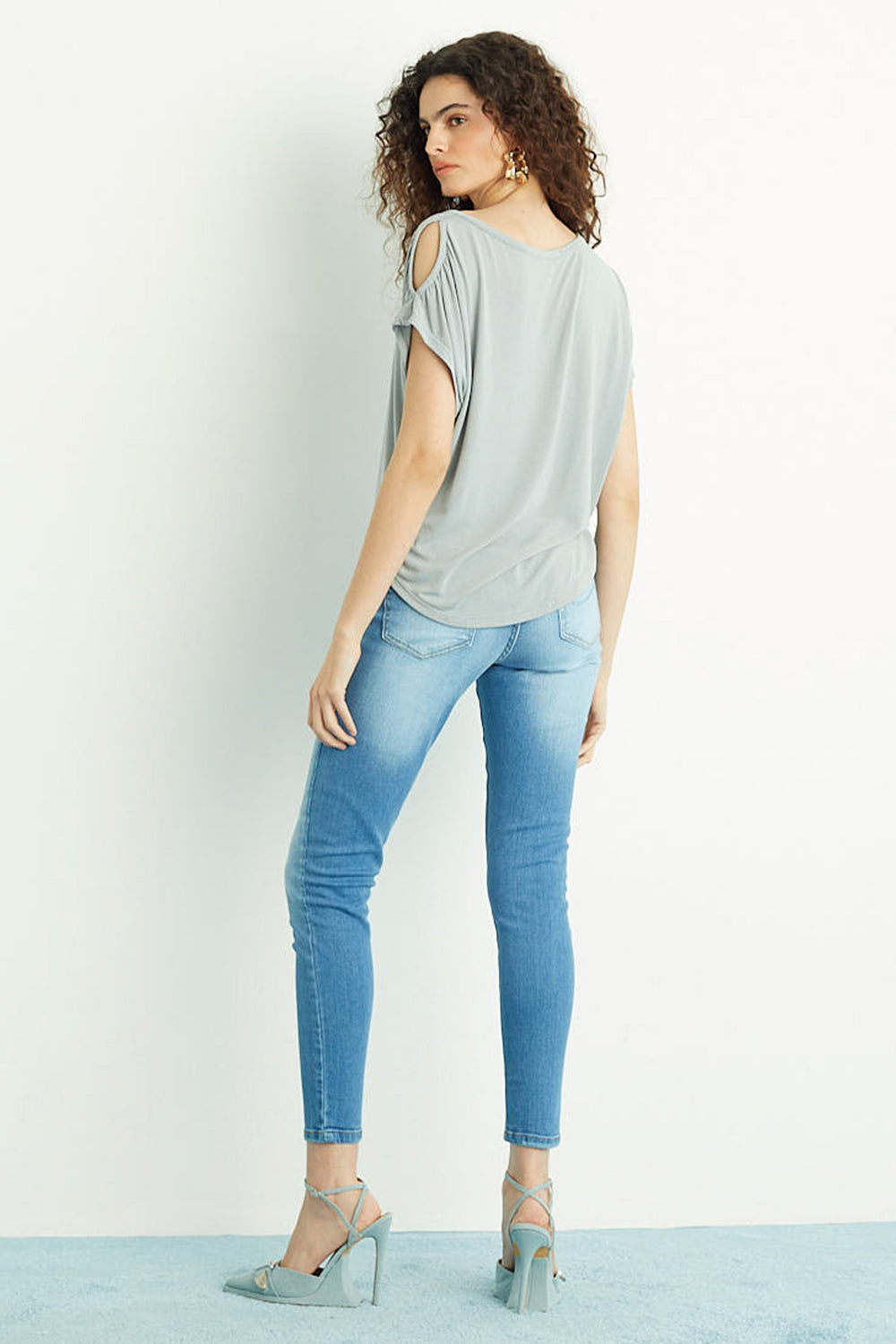 Calça Skinny Jeans Médio