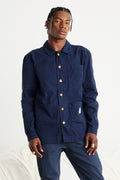 PARKA MASCULINA SARJA AZUL MARINHO