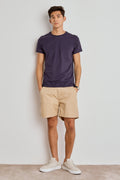 SHORTS ROMEO MASCULINO BARRA DOBRADA - AREIA