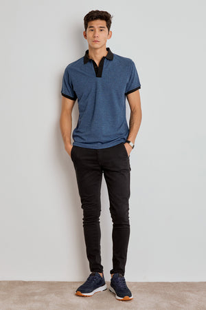 CALÇA OTTO MASCULINA CHINO SLIM SARJA - PRETO