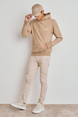 CALÇA OTTO MASCULINA CHINO SLIM SARJA  - AREIA