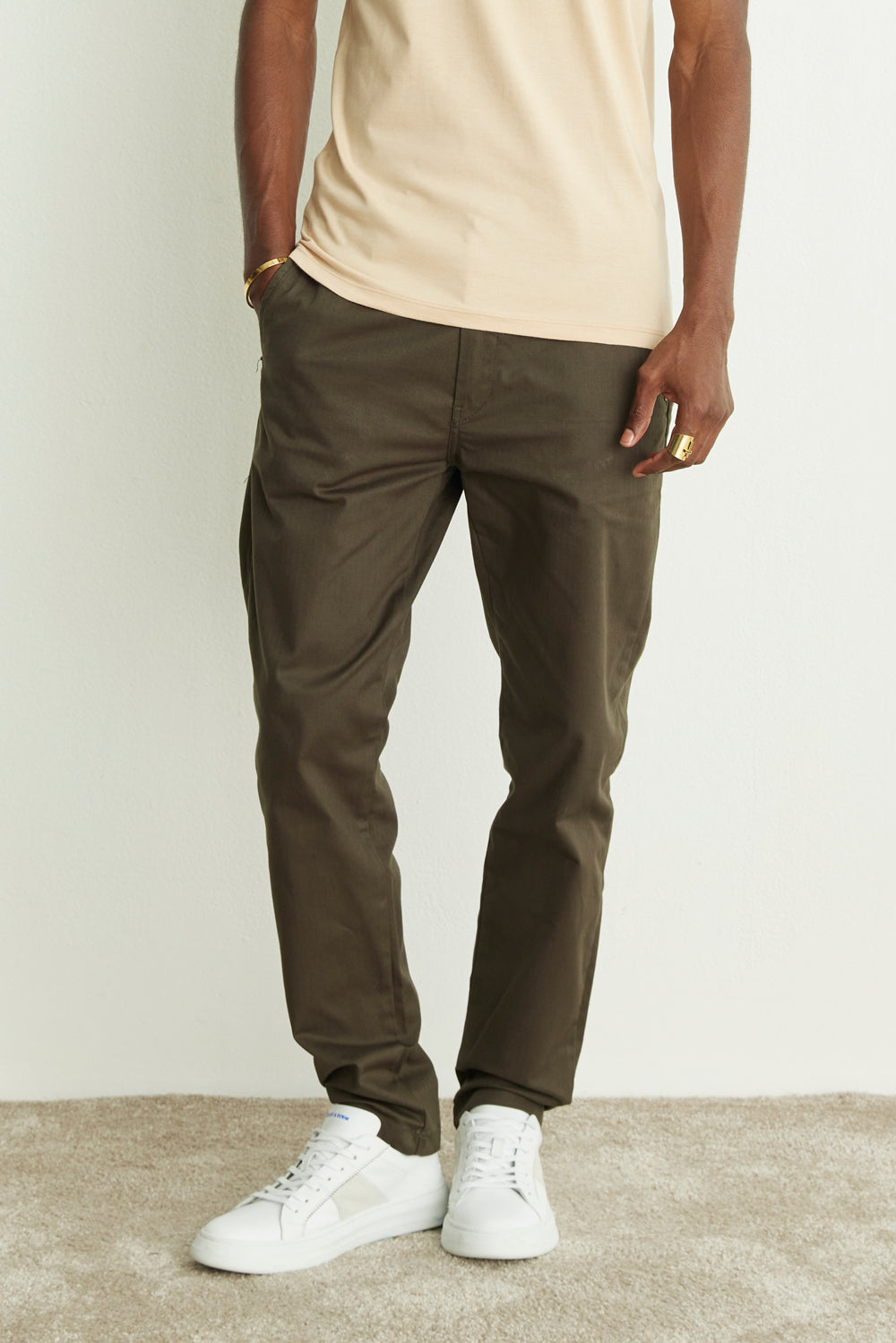 Calça Masculina Chino Verde Militar