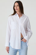 CAMISA FEMININA TRICOLINE RELAXED  BRANCO