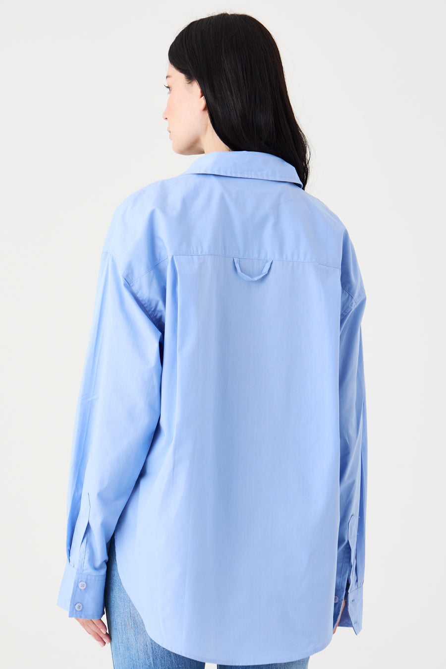 CAMISA FEMININA TRICOLINE RELAXED - AZUL CLARO