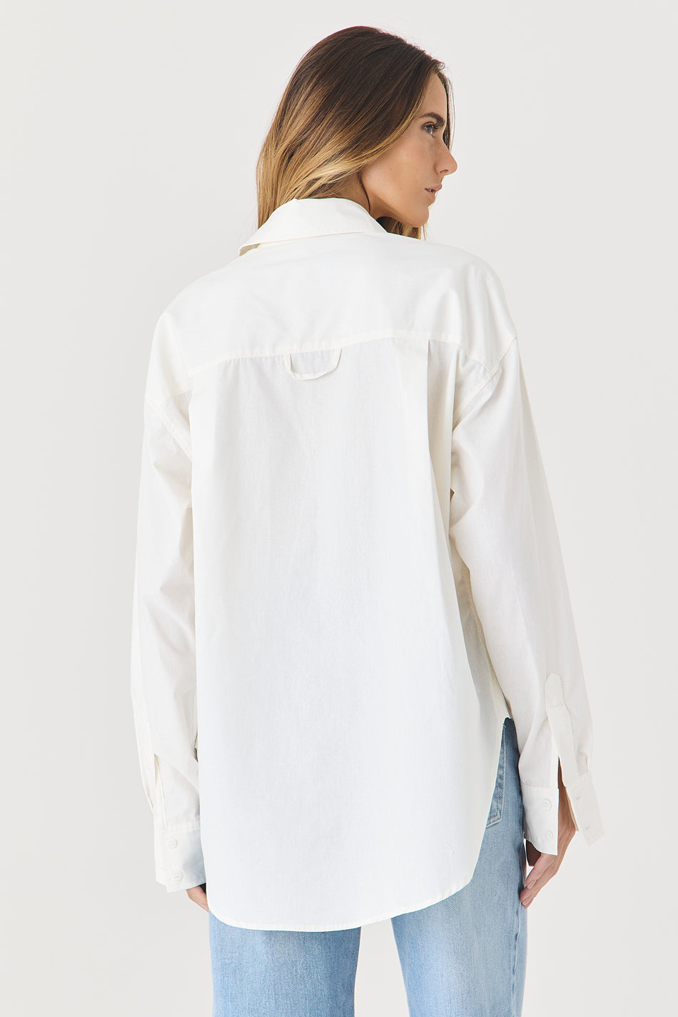 CAMISA FEMININA TRICOLINE RELAXED - OFF WHITE
