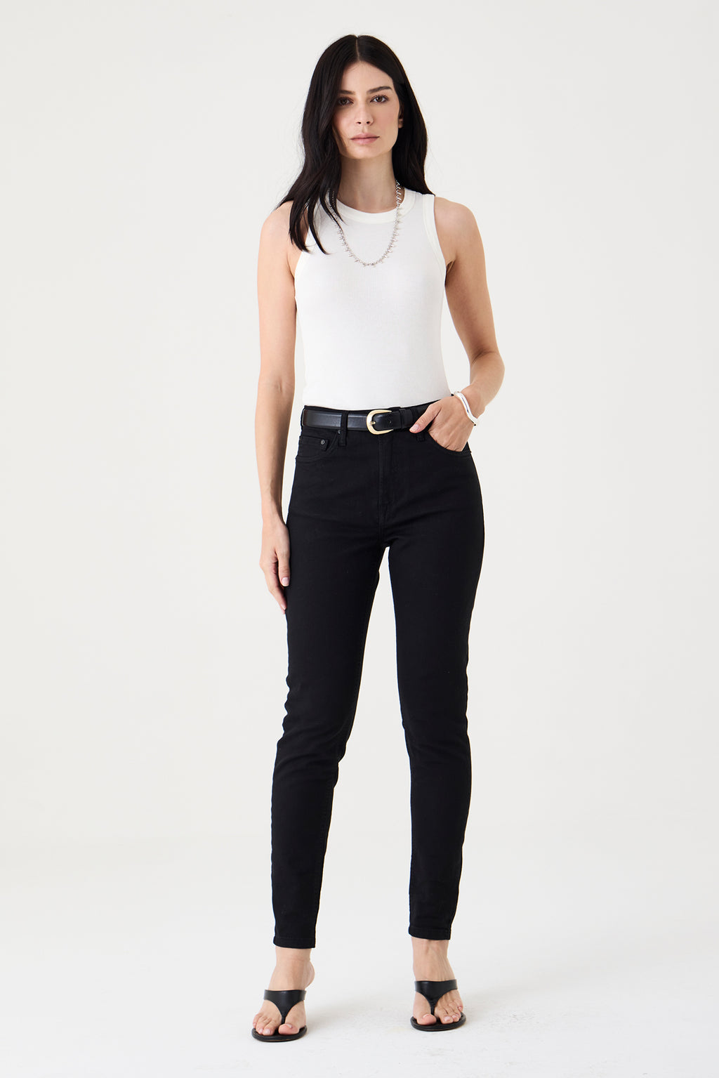 CALÇA SOFIE FEMININA SKINNY SARJA PRETO