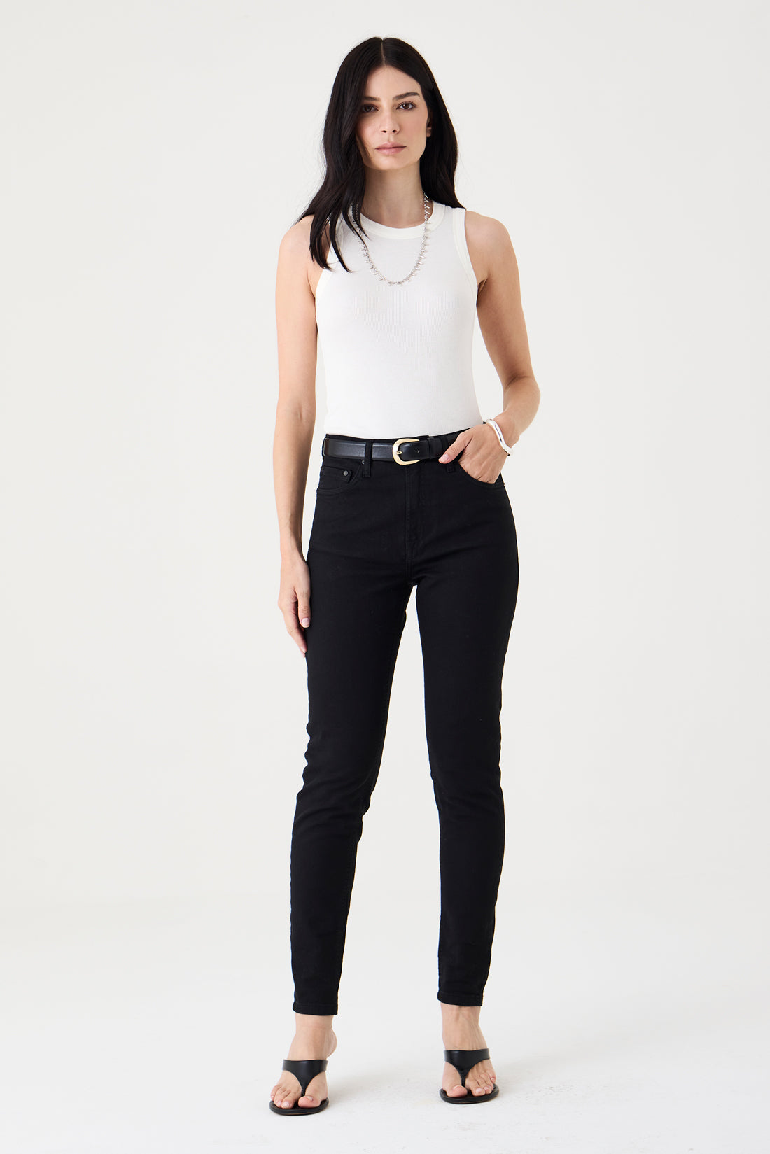 CALÇA SOFIE FEMININA SKINNY SARJA PRETO