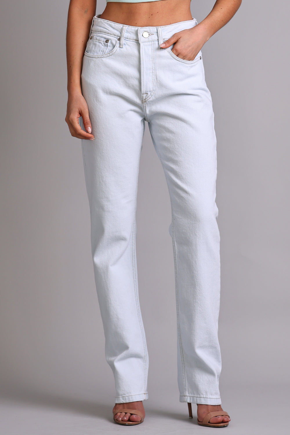 Calça Straight Essential Jeans Ultradelavê