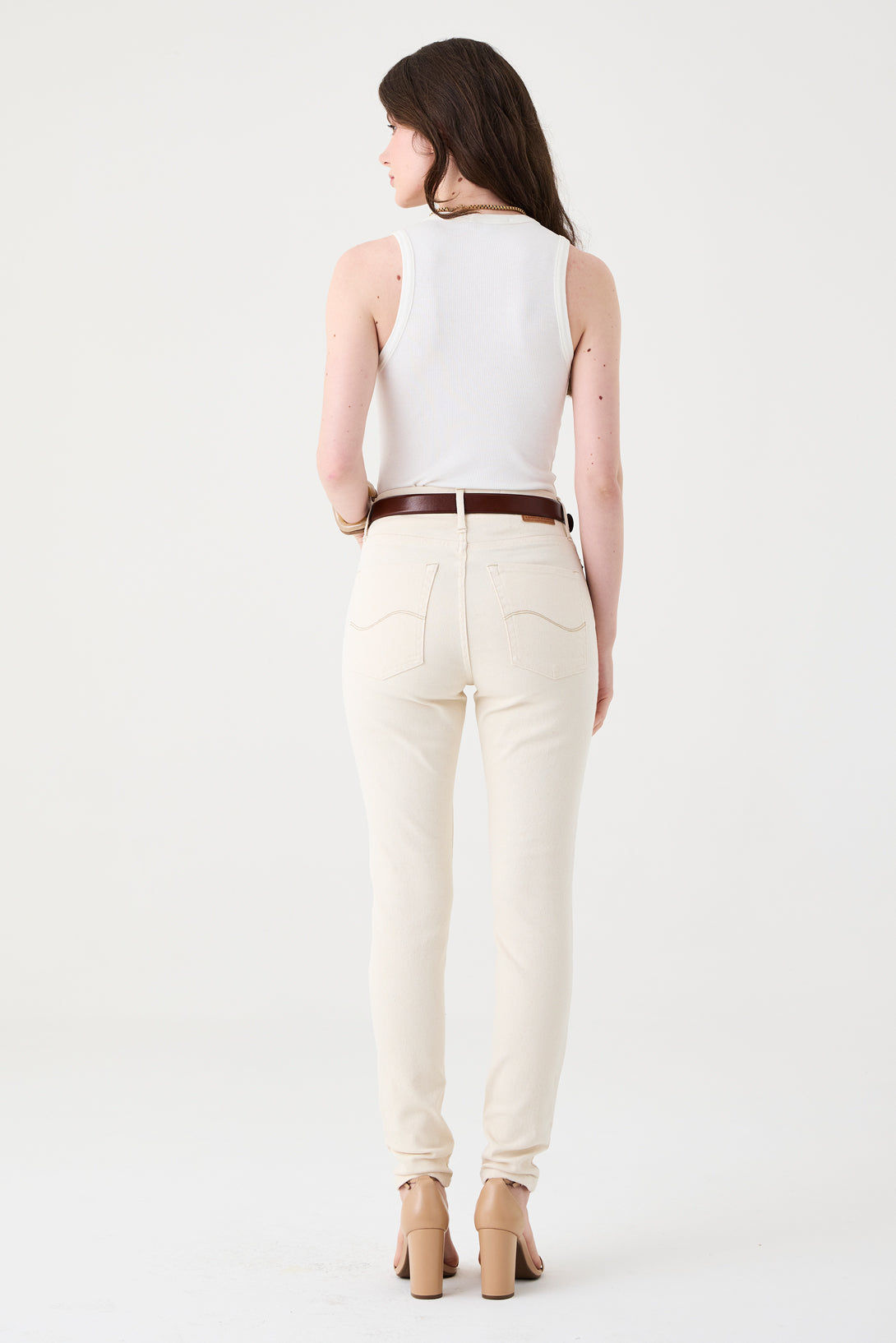 CALÇA SOFIE FEMININA SKINNY SARJA NATURAL