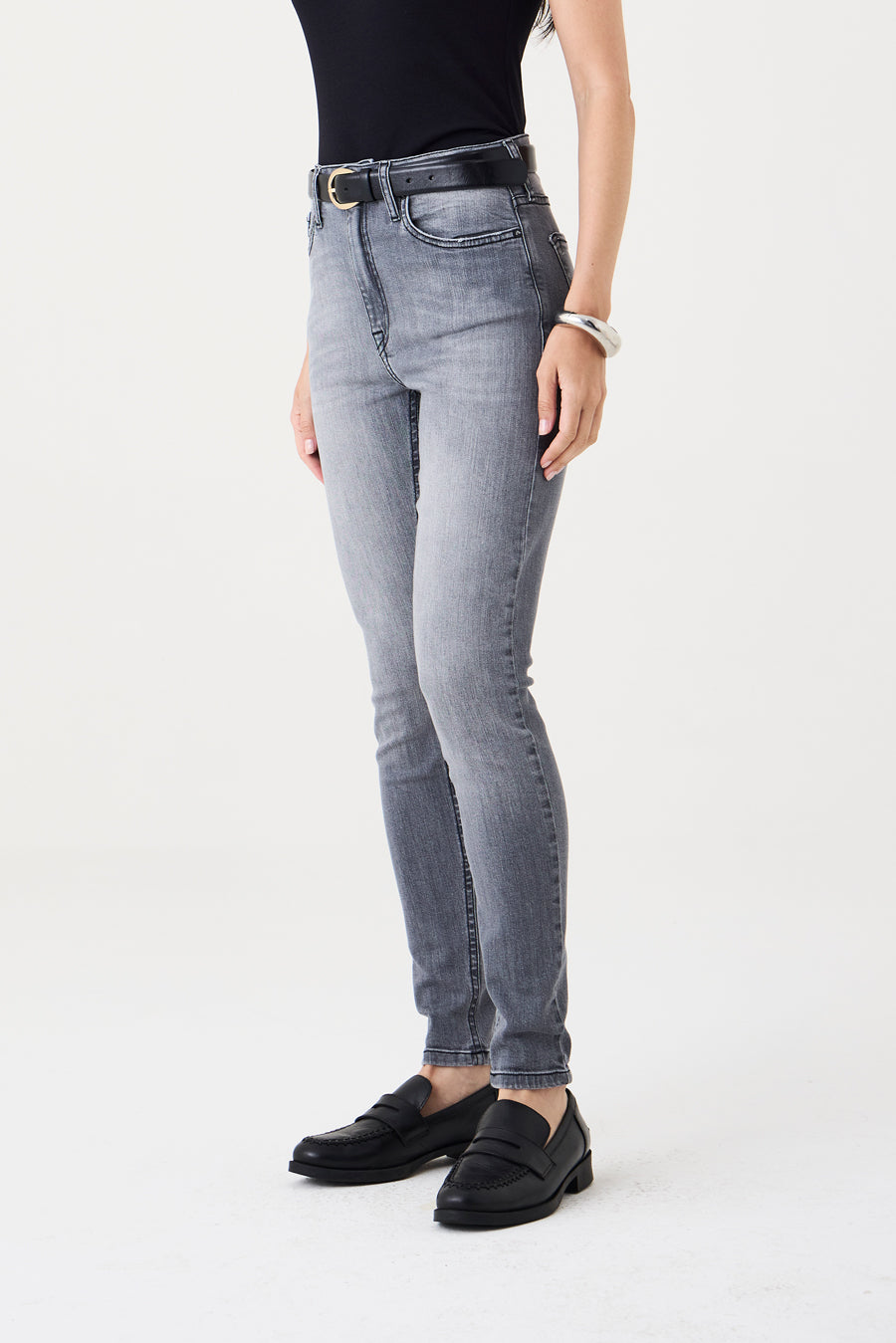 CALÇA SOFIE FEMININA SKINNY GREY JEANS