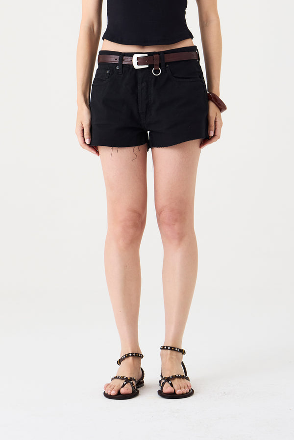 SHORTS TACI FEMININO COMFORT SARJA PRETO