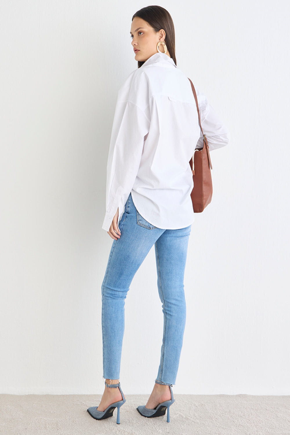 CALCA SKINNY BARRA A FIO JEANS