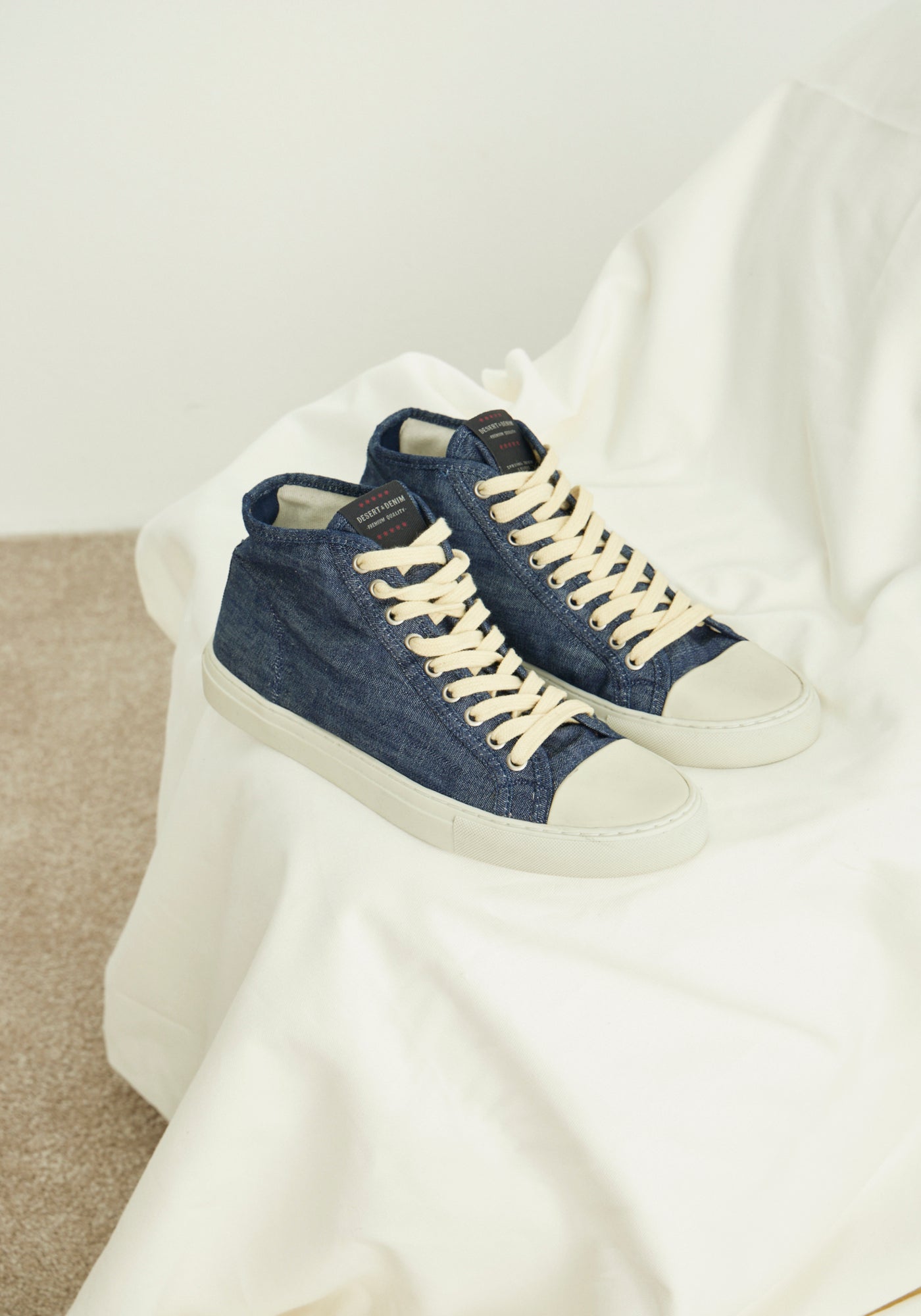 TÊNIS MASCULINO CANO ALTO JEANS ESCURO