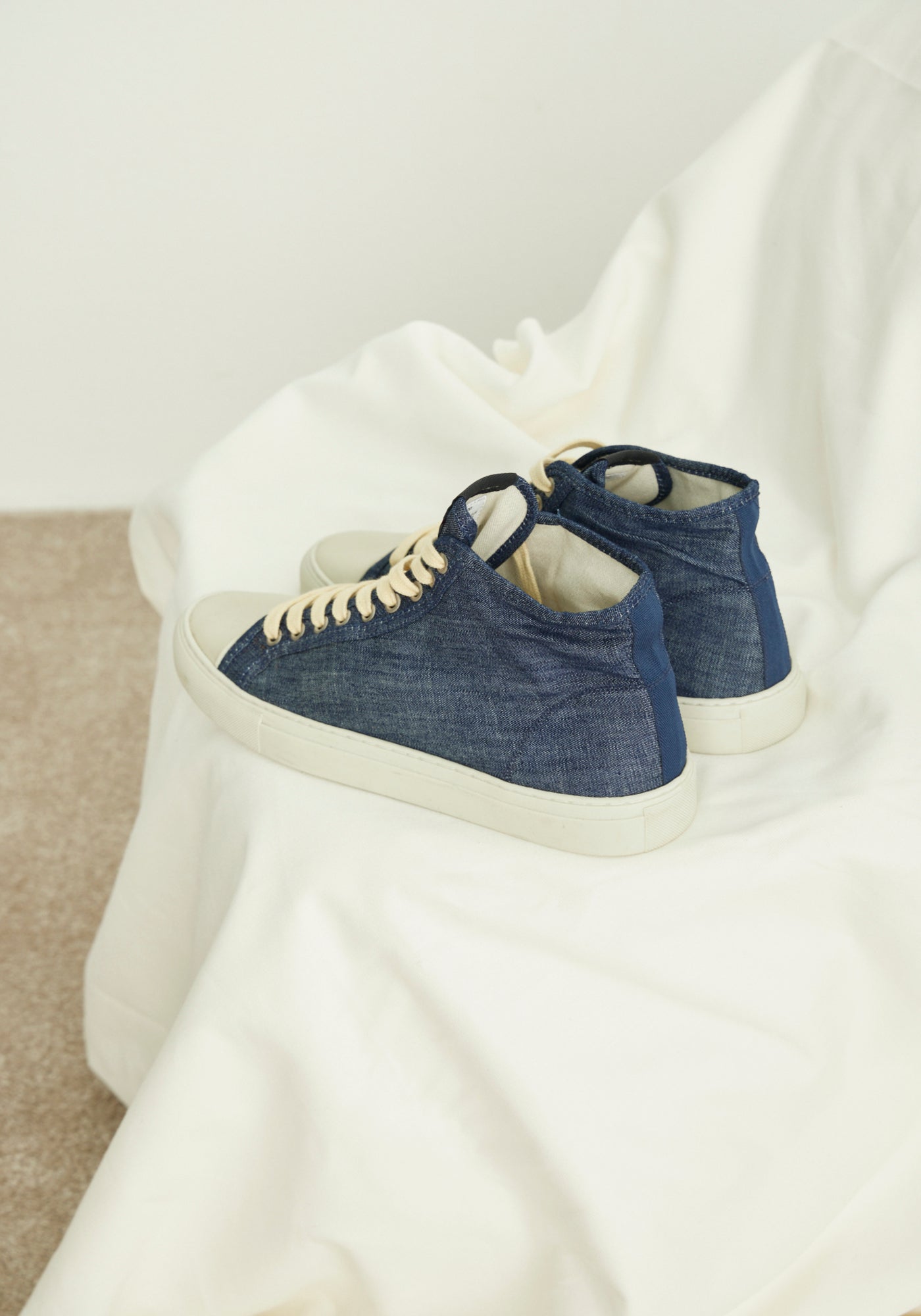 TÊNIS MASCULINO CANO ALTO JEANS ESCURO