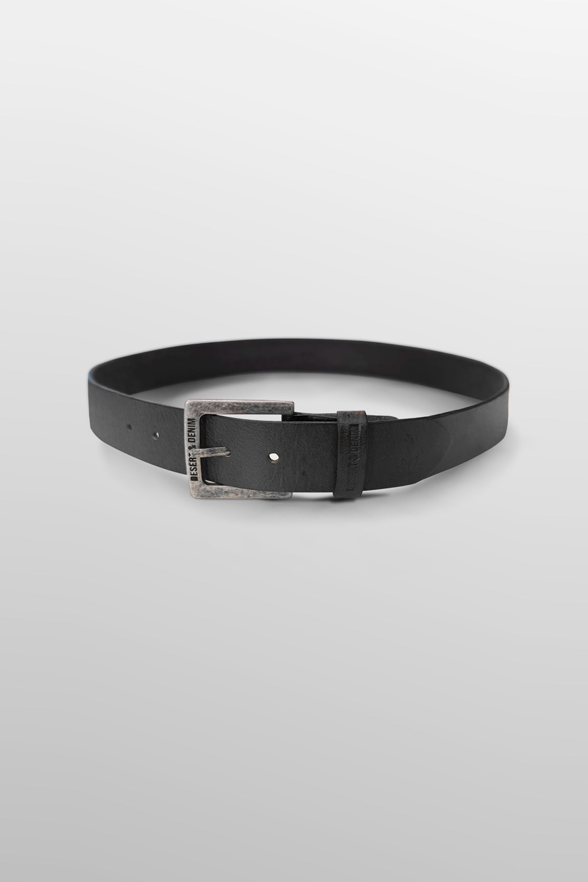 CINTO COURO DESERT & DENIM MASC - PRETO