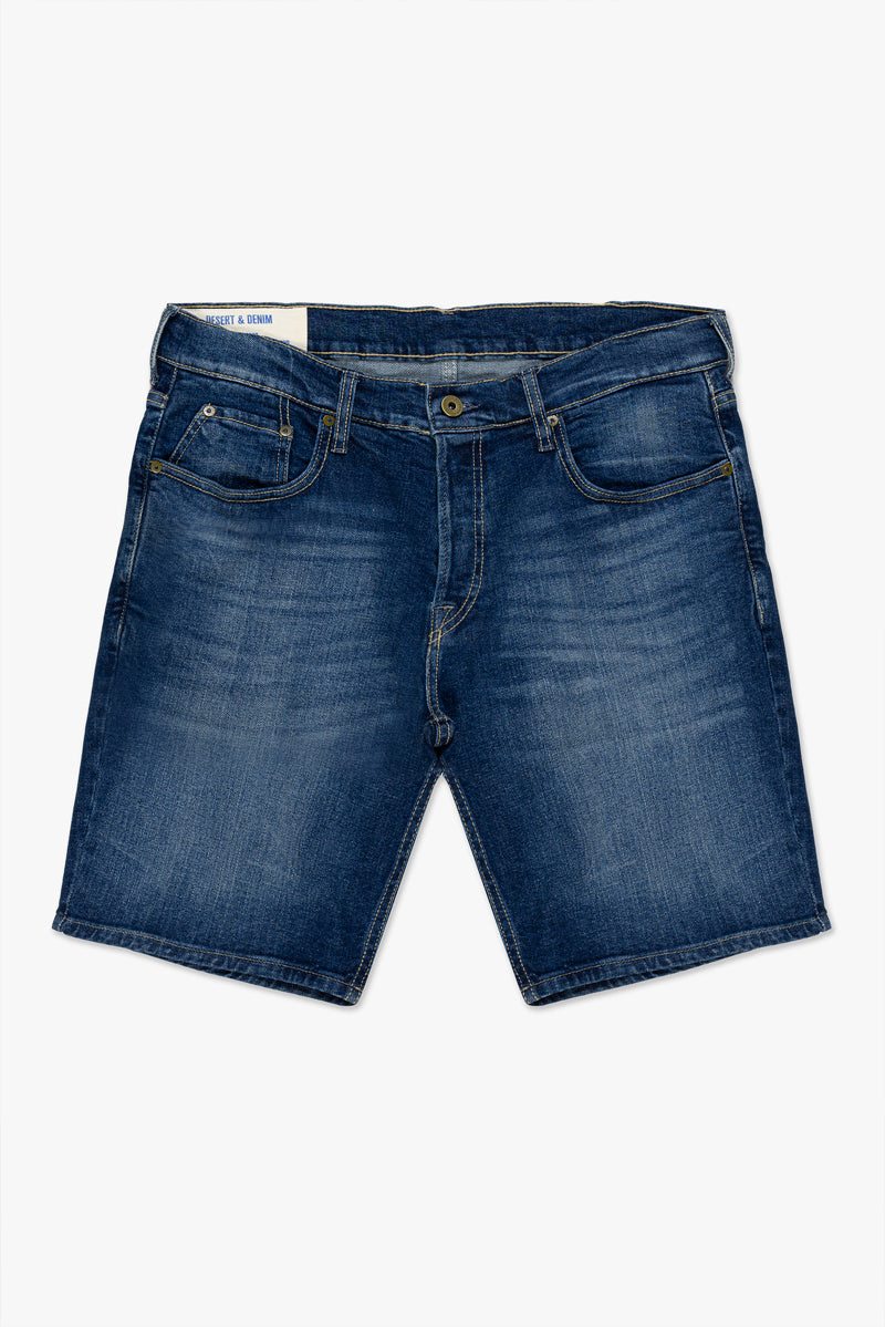 BERMUDA ROMEO MASCULINA CLASSIC JEANS MÉDIO ESCURO
