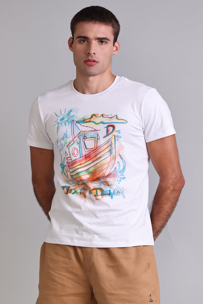 CAMISETA MASCULINA SLIM BOAT