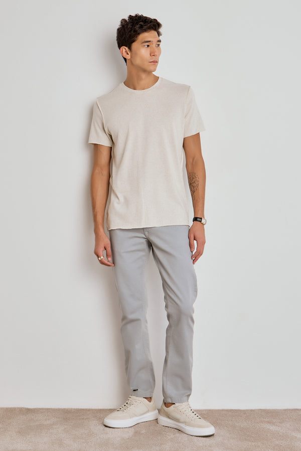 CAMISETA DETALHE OMBRO MASC - CRU