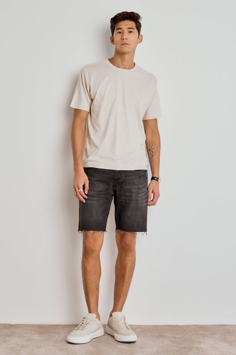 CAMISETA MASCULINA DETALHE COSTAS - CRU