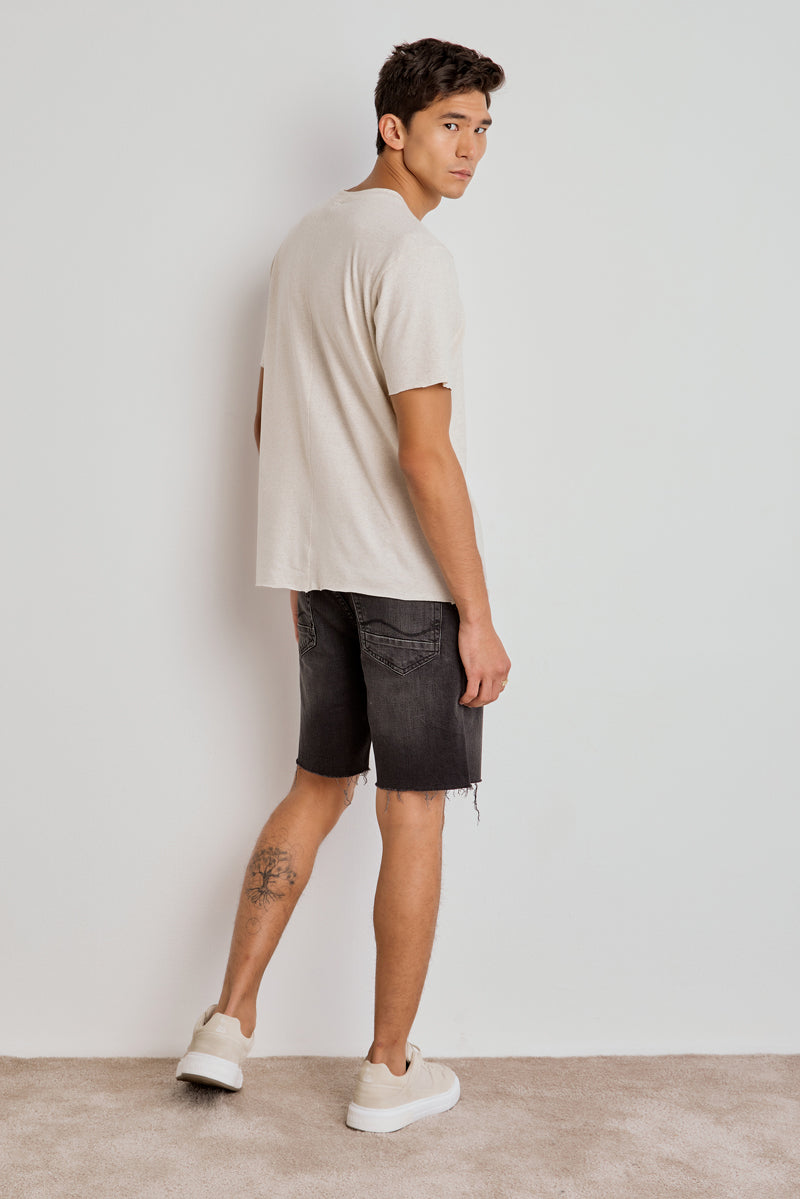 CAMISETA MASCULINA DETALHE COSTAS - CRU