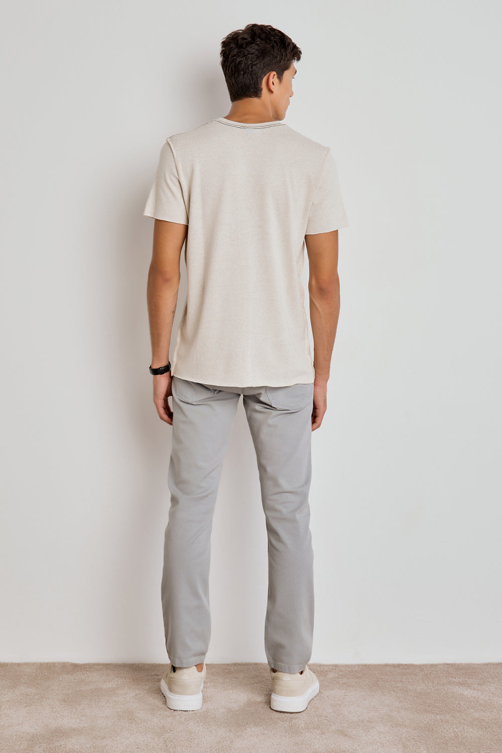 CALÇA BASIC CONFORT SARJA MASC - CINZA
