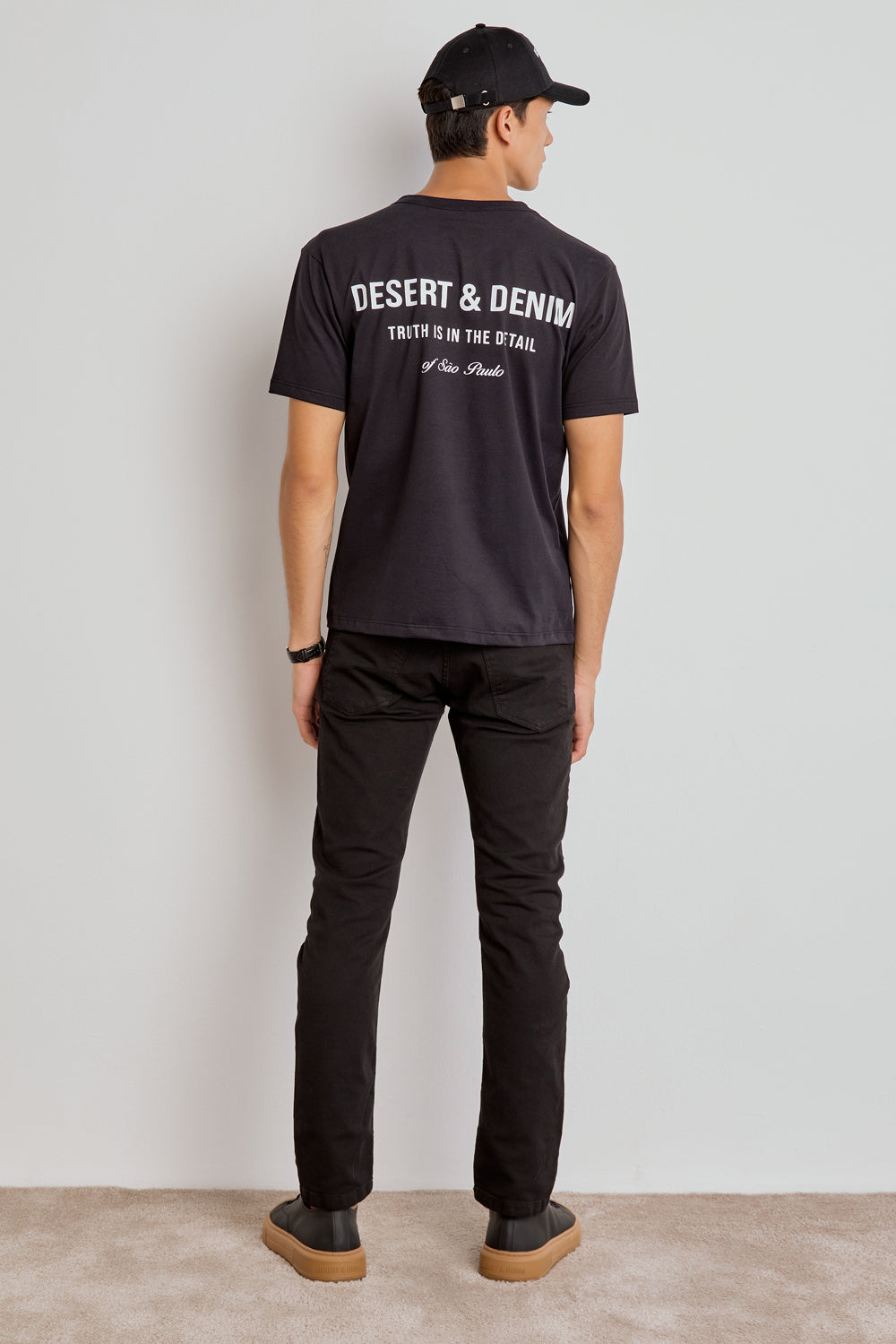 CALÇA BASIC CONFORT SARJA MASC - PRETO