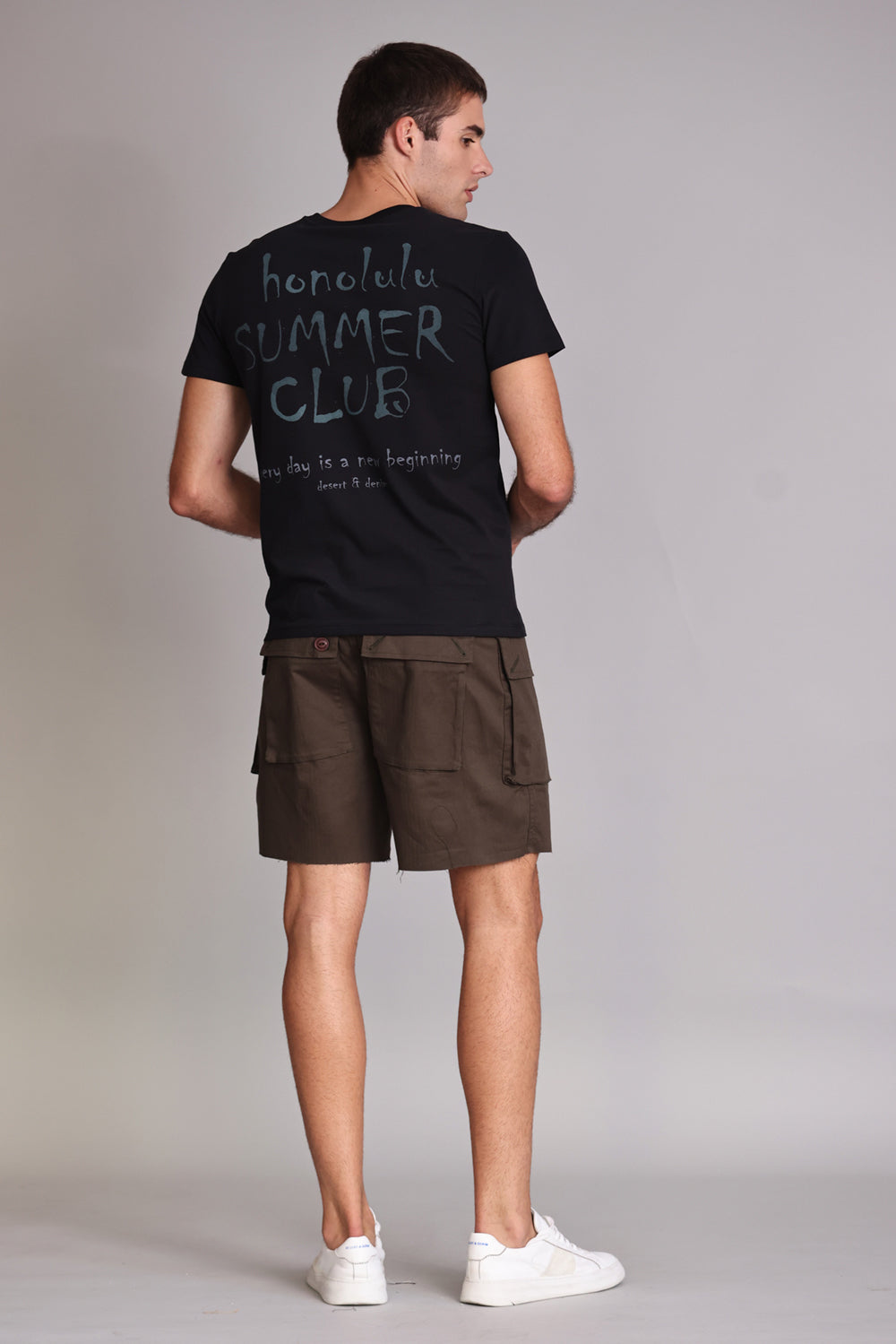 Bermuda Cargo Color Masc Verde Militar