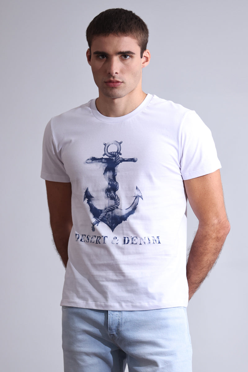 CAMISETA MASCULINA SLIM ANCHOR