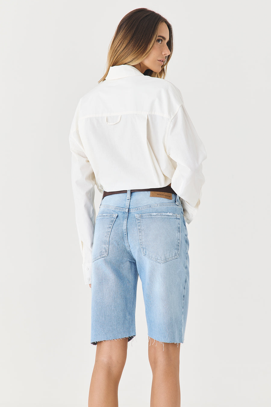 BERMUDA CAMI FEMININA JEANS MÉDIO