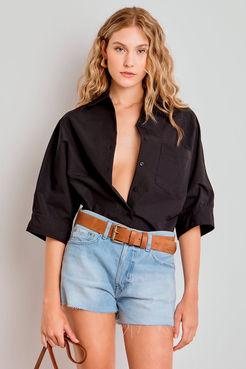 Shorts Comfort Barra Fio Jeans