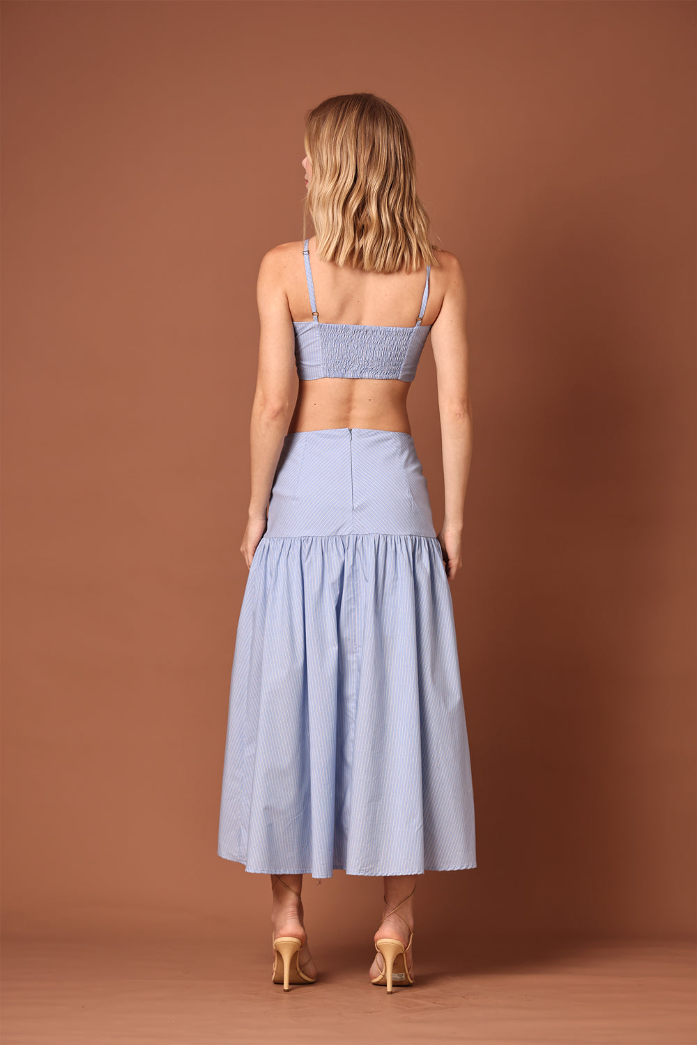 Blusa Listrada Azul Sky