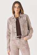 JAQUETA BIANCA FEMININA ANIMAL PRINT JEANS