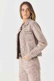 JAQUETA BIANCA FEMININA ANIMAL PRINT JEANS