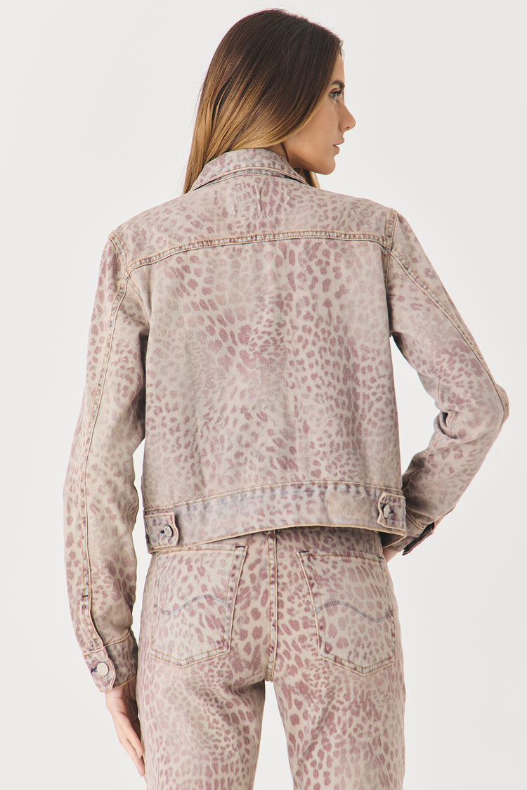 JAQUETA BIANCA FEMININA ANIMAL PRINT JEANS