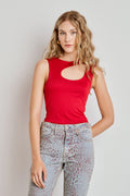 REGATA FEMININA STRIPPED DECOTE - VERMELHA