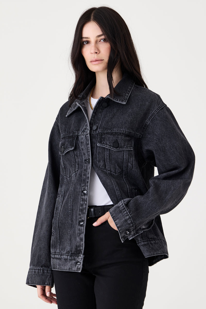 JAQUETA DANA FEMININA RELAXED JEANS