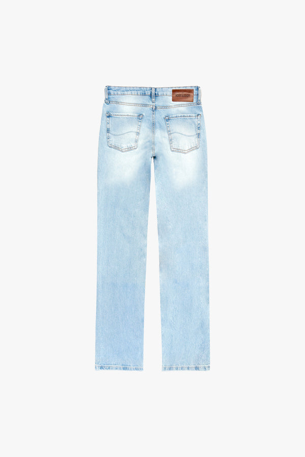 CALÇA TINA FEMININA LOW RISE JEANS CLARO