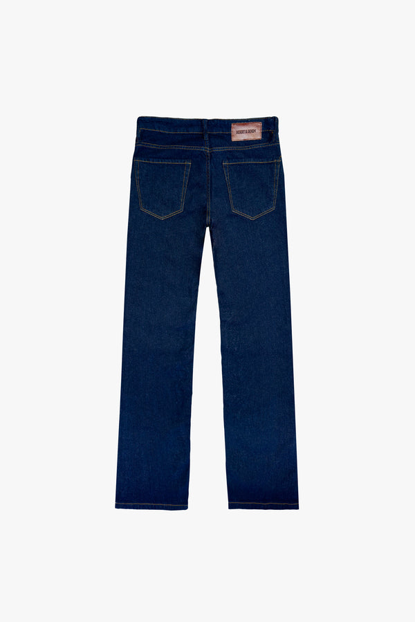 CALÇA TINA FEMININA LOW RISE JEANS ESCURO