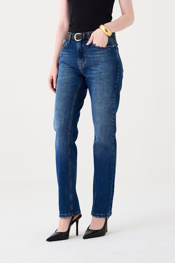 CALÇA TINA FEMININA LOW RISE JEANS MÉDIO